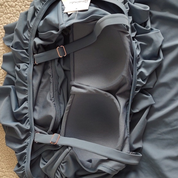 NWT Raisins Curve Size 24W Blue Tortuga Tankini Swim Top - Picture 7 of 10